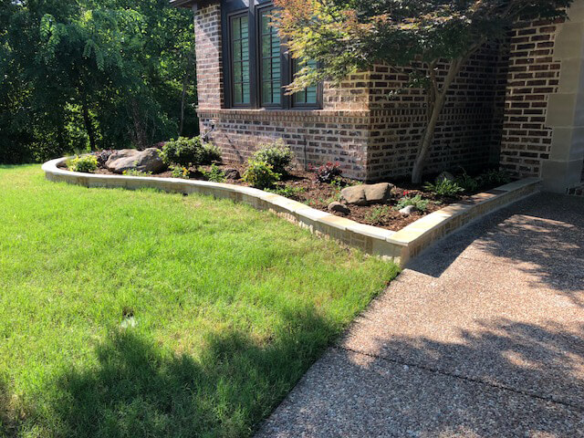 Landscaping project in McKinney